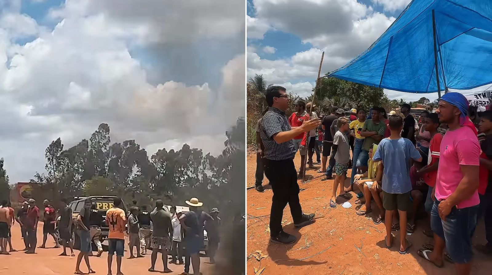pastor-leva-pessoas-a-jesus,-apos-evangelizar-em-estrada-bloqueada-por-protesto-no-maranhao