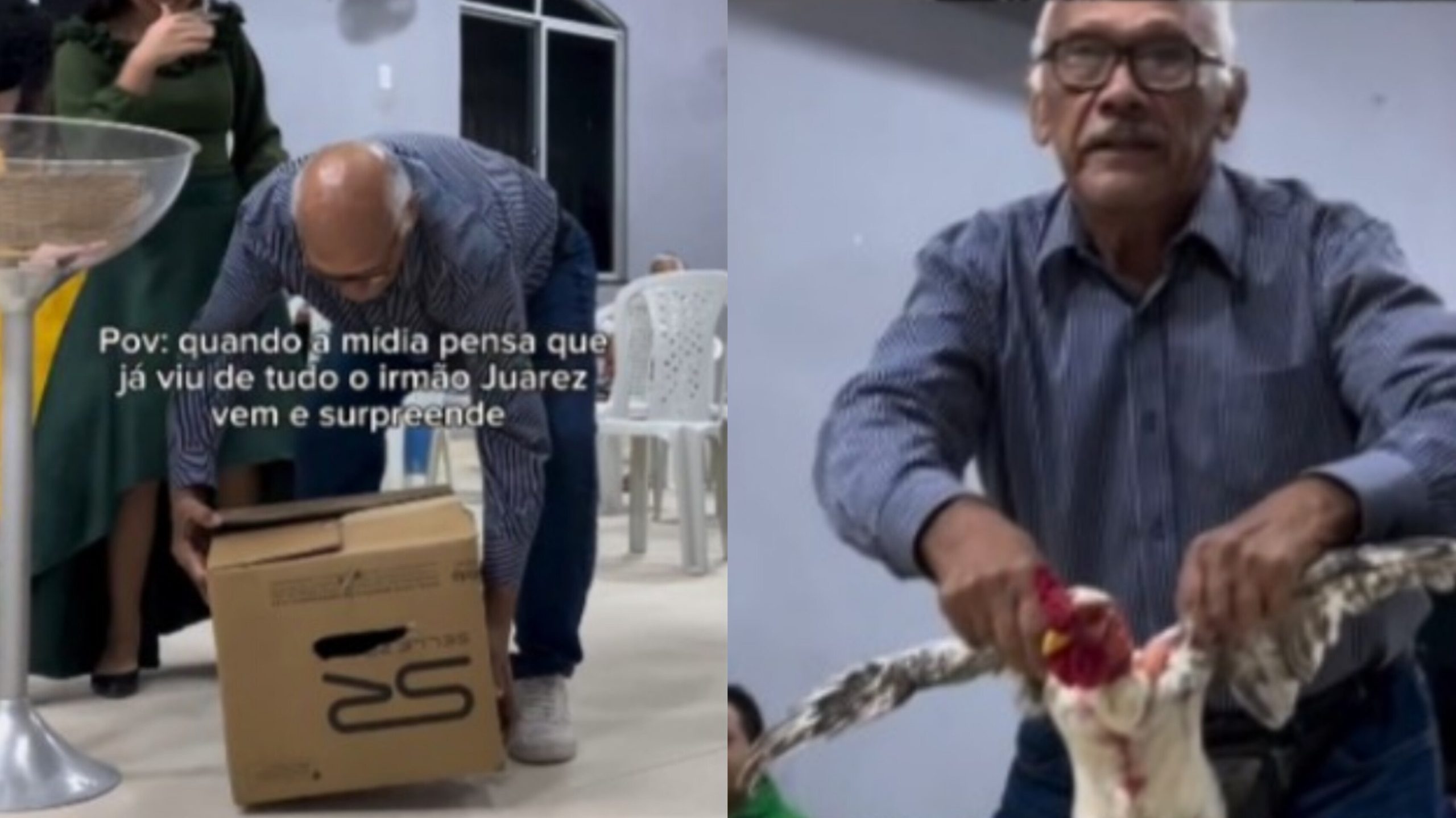 idoso-oferta-galinhas-para-reforma-de-igreja-e-ato-emociona:-“o-senhor-recebeu”