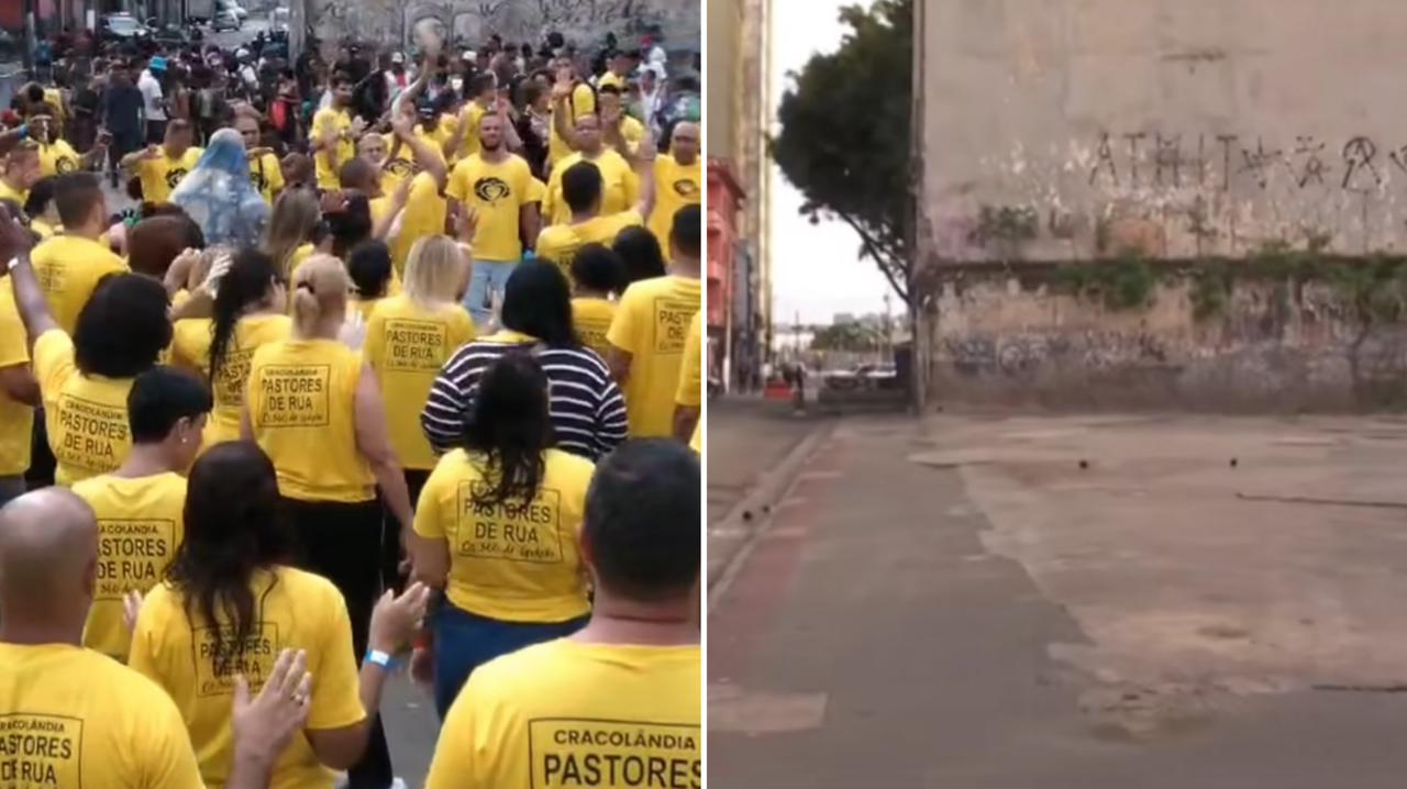 apos-atos-profeticos-e-oracoes,-viciados-deixam-regiao-da-cracolandia-em-sp