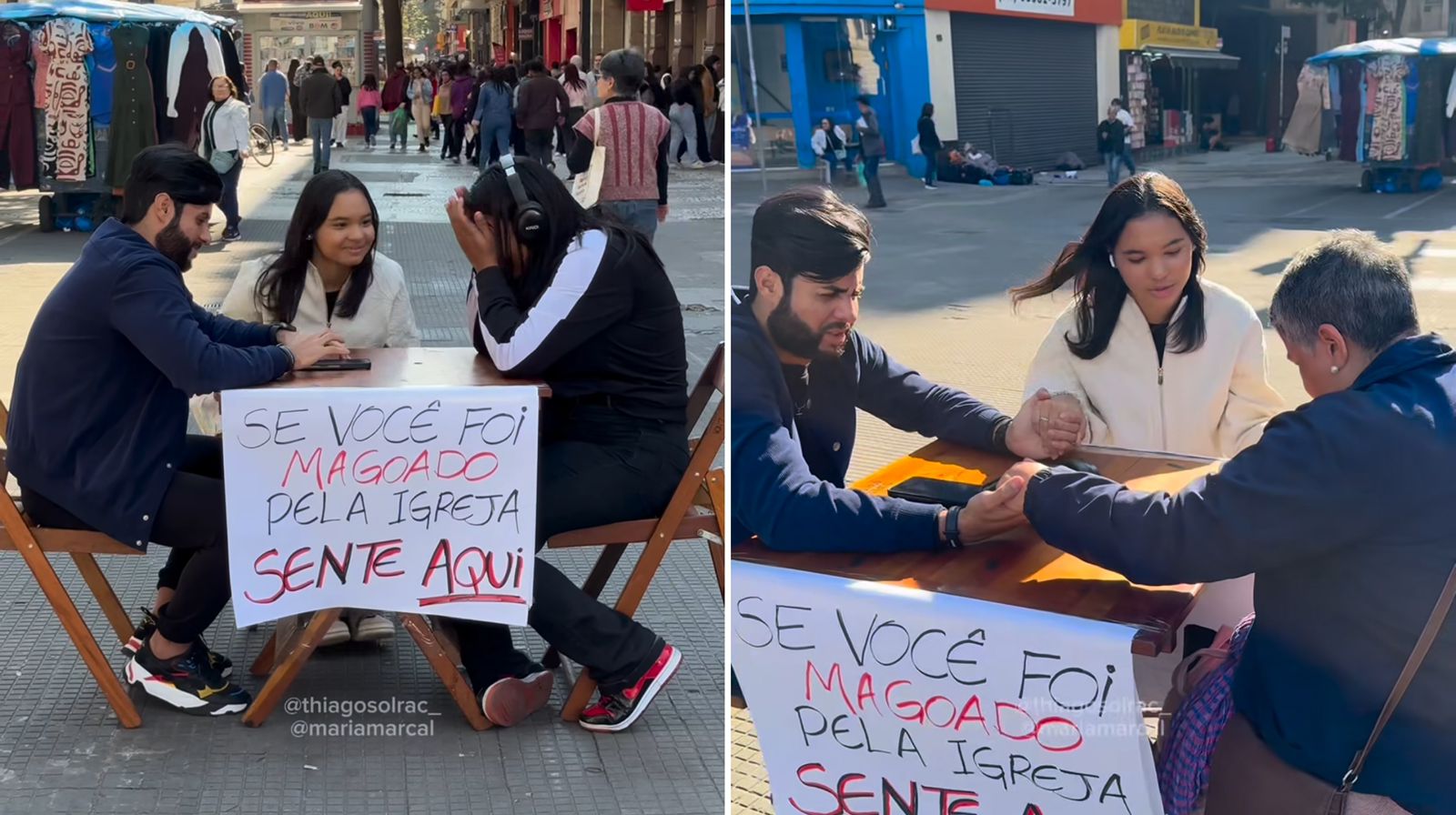 maria-marcal-faz-evangelismo-de-rua-e-impacta-pessoas-feridas-pela-igreja:-“jesus-e-a-cura”