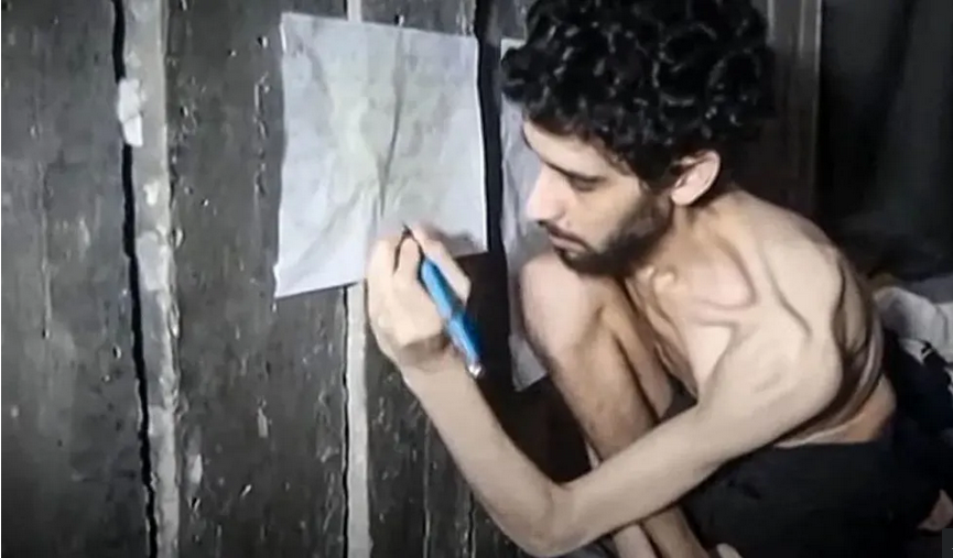 refem-israelense-esqueletico-e-mostrado-em-tunel-de-gaza:-‘cavando-a-propria-cova’