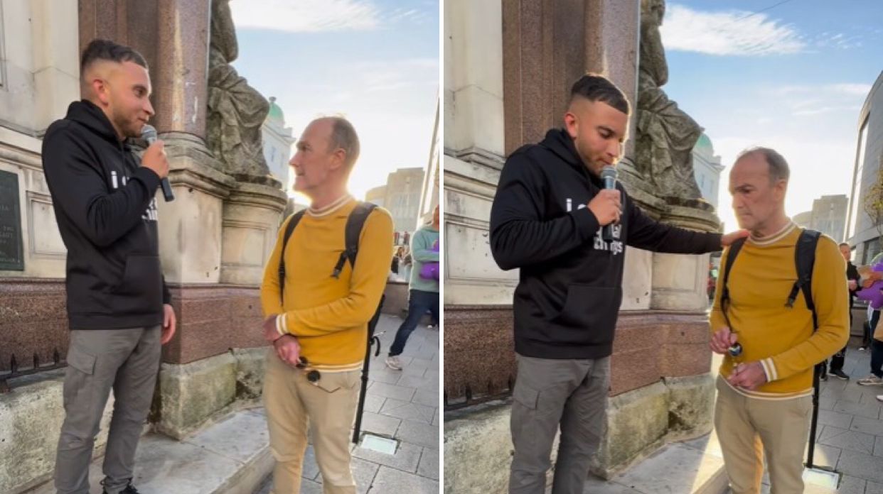 homem-hostiliza-pregador-de-rua-e-no-fim-e-tocado-por-oracao:-‘precisava-de-amor’