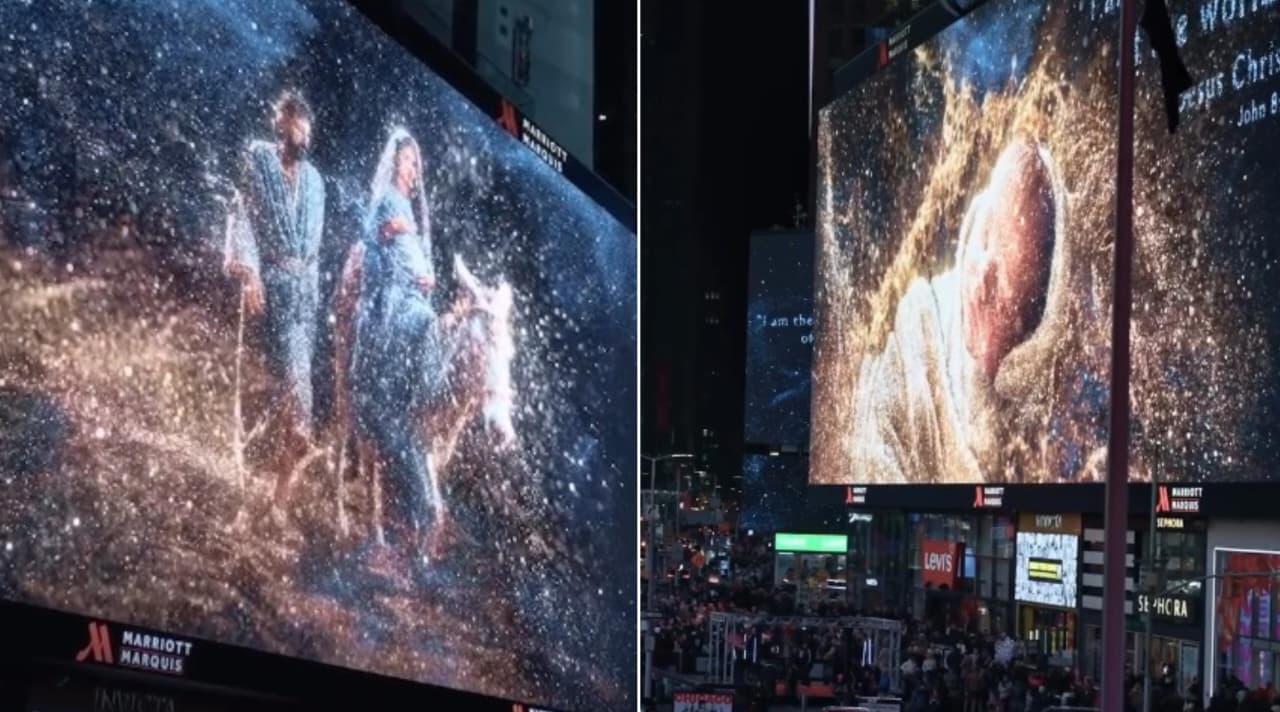 nascimento-de-jesus-e-exibido-em-outdoors-da-times-square:-“cristo-e-a-razao-do-natal”
