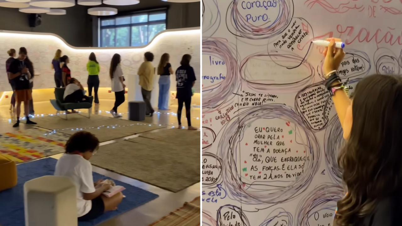 adolescentes-criam-sala-de-oracao-e-inspiram-com-pedidos-nas-paredes