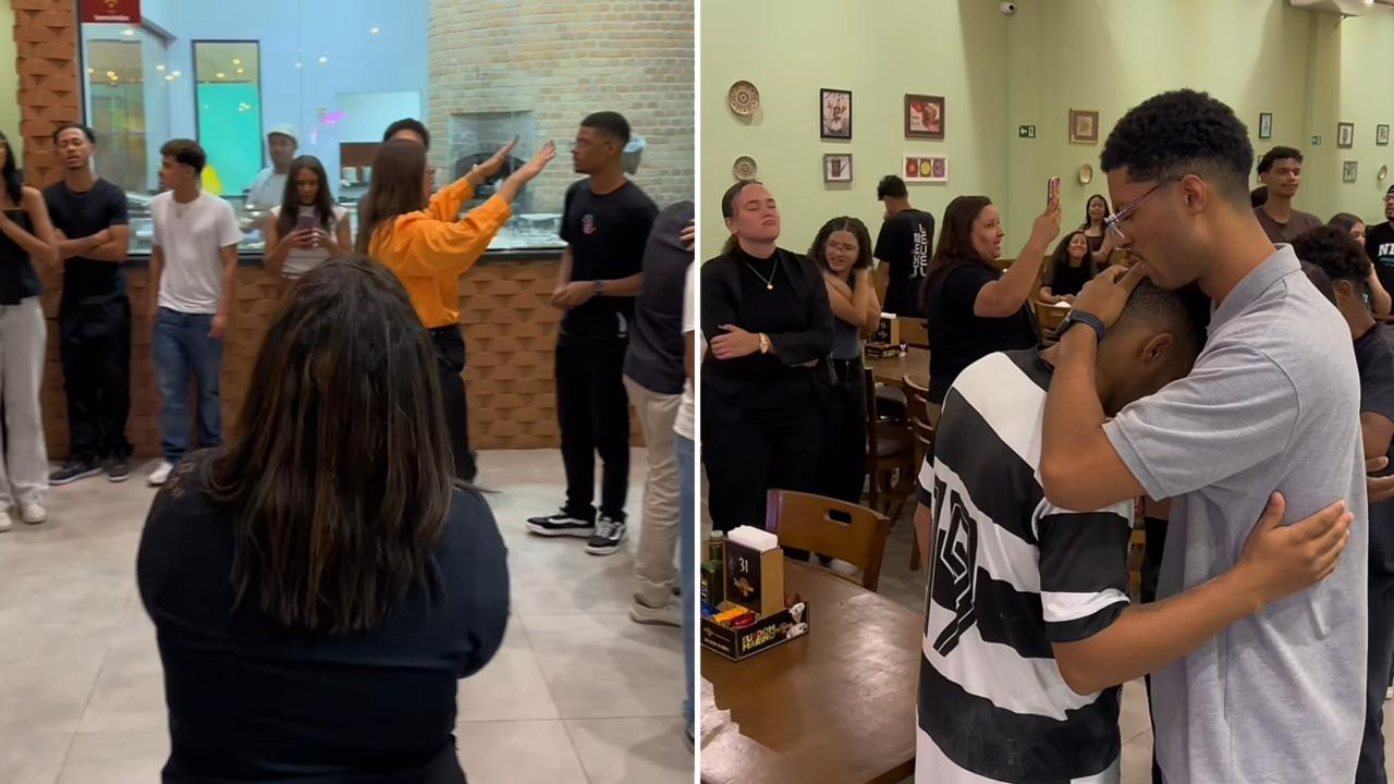 cristaos-oram-por-funcionarios-e-clientes-em-pizzaria-em-sp:-‘mostraram-o-amor-de-cristo’