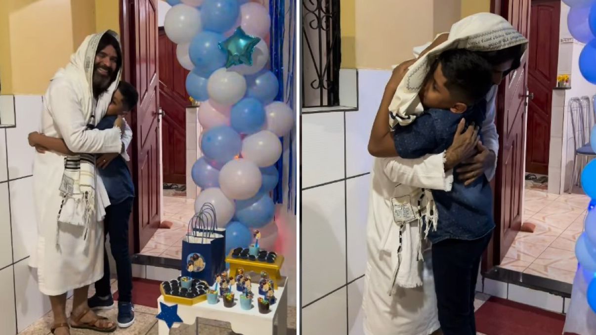 menino-autista-inspira-ao-celebrar-aniversario-com-tema-de-jesus:-“ele-e-meu-melhor-amigo”