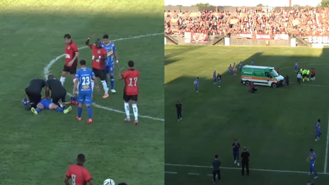 arbitro-ora-de-joelhos-em-campo-apos-jogador-sofrer-contusao-em-jogo-do-brasileirao