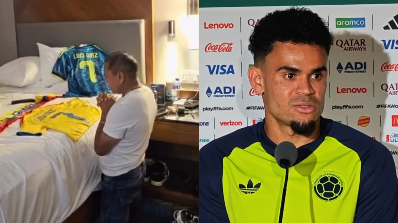 pai-de-jogador-da-colombia-ora-antes-da-copa-e-filho-ganha-trofeu-de-craque:-“grato-a-deus”