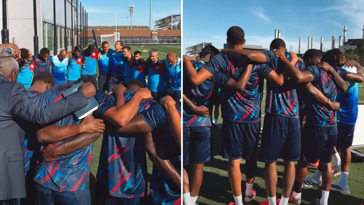 selecao-do-haiti-ora-apos-ultimo-treino-antes-de-enfrentar-o-brasil-na-copa