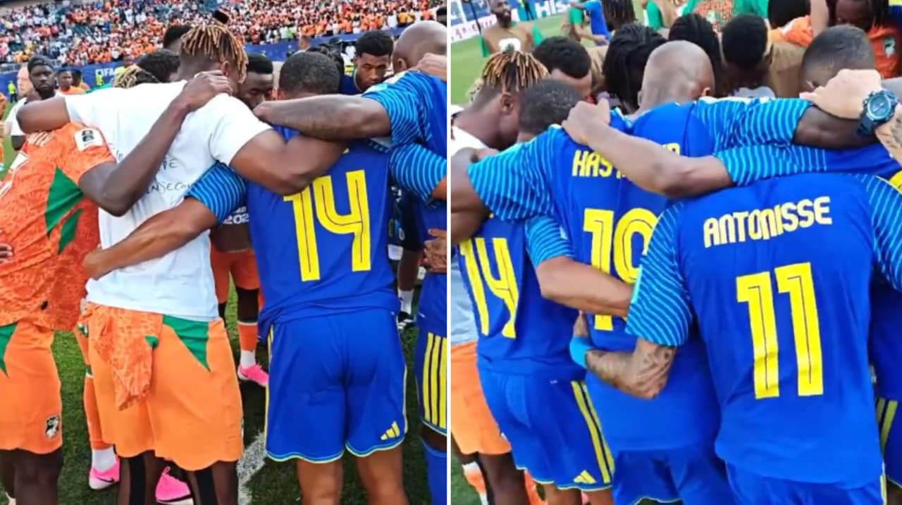 eliminados-da-copa,-jogadores-de-curacao-oram-com-a-costa-do-marfim-apos-jogo