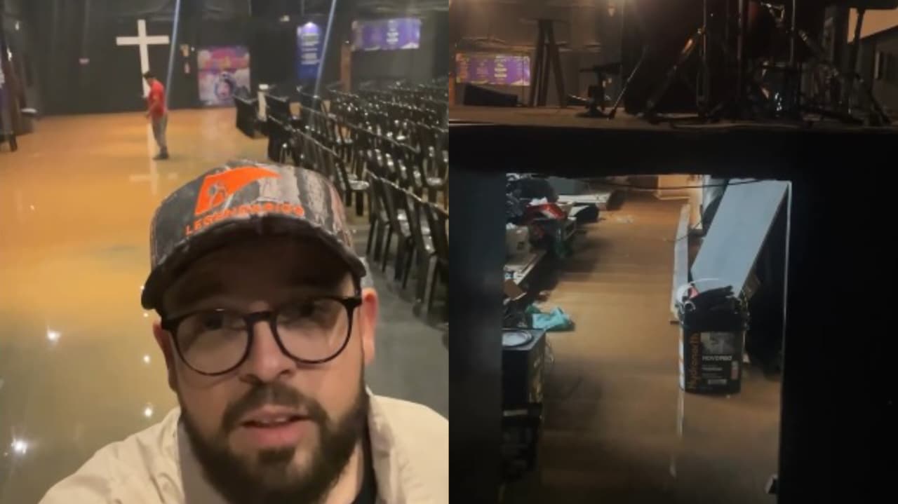 igreja-fica-alagada-apos-fortes-chuvas-no-rs:-“vamos-continuar-a-obra-de-jesus”